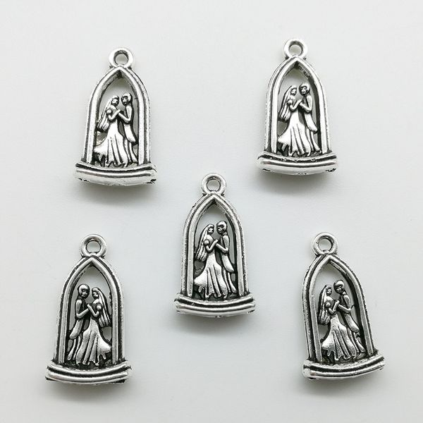 lot 50pcs newlyweds antique silver charms pendants jewelry diy for necklace bracelet earrings retro style 23*13mm, Bronze;silver
lot 50pcs newlyweds antique silver charms pendants jewelry diy for necklace bracelet earrings retro style 23*13mm, Bronze;silver
