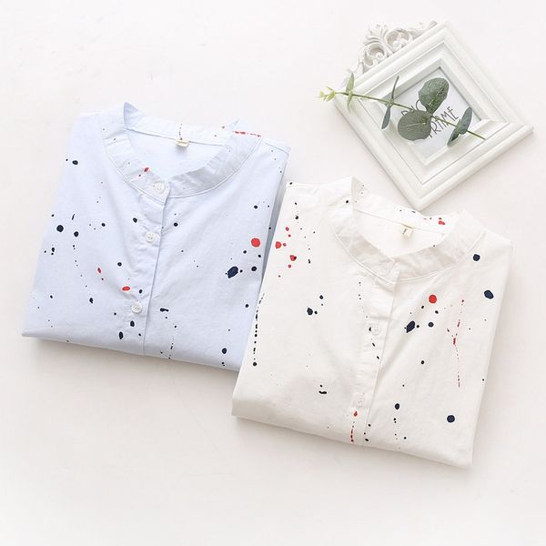 graffiti long sleeve cotton shirt 2019 spring autumn women new fashion casual blouse office women elegant clothing, White
graffiti long sleeve cotton shirt 2019 spring autumn women new fashion casual blouse office women elegant clothing, White