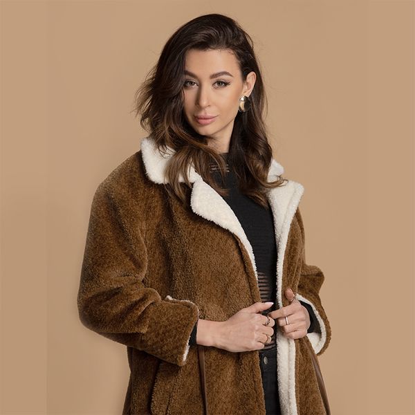 cross-border environmental protection exclusively for harmonia fauxfur2019 inside and outside the women's long fur coat overcoat, Black
cross-border environmental protection exclusively for harmonia fauxfur2019 inside and outside the women's long fur coat overcoat, Black