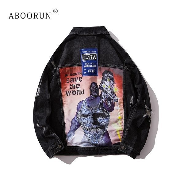 thanos printed denim jackets men's bf ripped jeans coat hip hop cotton jacket streetwear for male, Black;brown
thanos printed denim jackets men's bf ripped jeans coat hip hop cotton jacket streetwear for male, Black;brown