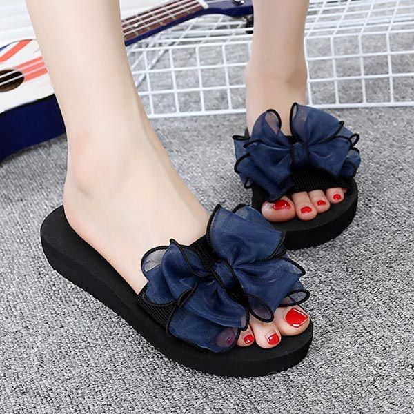 2019 new sweet summer women slippers gauze bowknot flat anti skid beach casual shoes girl sandals shoes woman chaussure femme, Black
2019 new sweet summer women slippers gauze bowknot flat anti skid beach casual shoes girl sandals shoes woman chaussure femme, Black