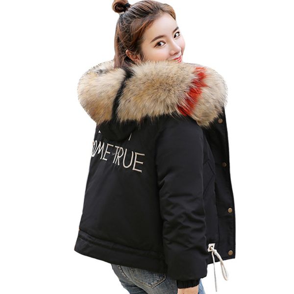 2019 new design winter jacket women padded fur collar hooded female short coat breasted buttons parka chaqueta mujer invierno, Tan;black
2019 new design winter jacket women padded fur collar hooded female short coat breasted buttons parka chaqueta mujer invierno, Tan;black