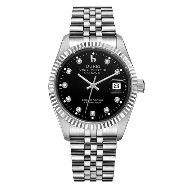 burei 5003 switzerland oyster perpetual datejust miyota men's stainless steel automatic watch with calendar and black face, Slivery;brown
burei 5003 switzerland oyster perpetual datejust miyota men's stainless steel automatic watch with calendar and black face, Slivery;brown