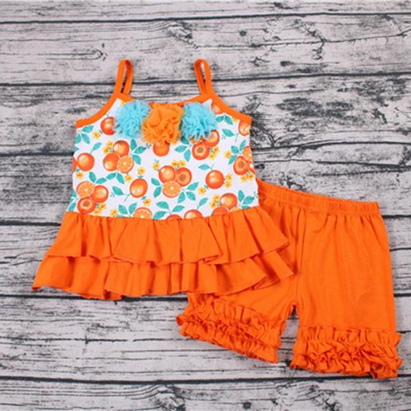 2020 baby girls children new fashion orange fruit full printed orange shorts 2 pieces outfits clothing, White
2020 baby girls children new fashion orange fruit full printed orange shorts 2 pieces outfits clothing, White