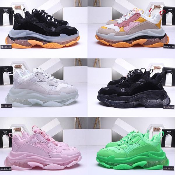 triple s clear sole designer shoes fashion paris show vintage dad shoes pink green black beige clunky sneakers for men women
triple s clear sole designer shoes fashion paris show vintage dad shoes pink green black beige clunky sneakers for men women