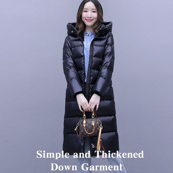 2019 winter women down coats 90% white duck down jacket women female outerwear warm thick puffer jacket parka campera mujer, Black
2019 winter women down coats 90% white duck down jacket women female outerwear warm thick puffer jacket parka campera mujer, Black