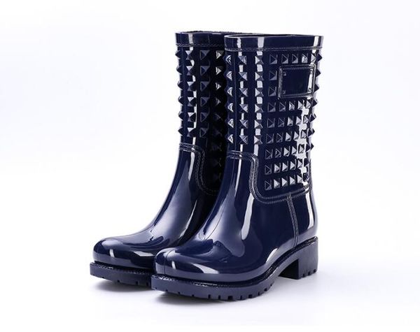 women boots spring summer rainboots mid-calf woman shoes big size non-slip waterproof female footwear rivet pvc rain boots new, Black
women boots spring summer rainboots mid-calf woman shoes big size non-slip waterproof female footwear rivet pvc rain boots new, Black