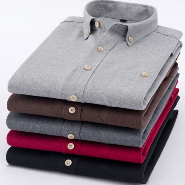 2019 men long sleeve single breasted dress formal shirts,solid candy color breathable flannel cotton warm shirts camisa, White;black
2019 men long sleeve single breasted dress formal shirts,solid candy color breathable flannel cotton warm shirts camisa, White;black