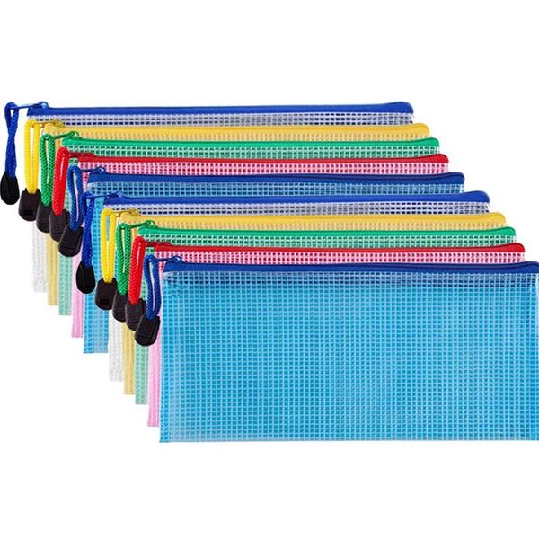 10 pieces zipper file pouch grid document bag multipurpose storage pouch bags for offices supplies travel accessories,5 colors
10 pieces zipper file pouch grid document bag multipurpose storage pouch bags for offices supplies travel accessories,5 colors