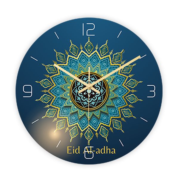 muslim pattern wall clock stereo acrylic clock bedroom living room home decoration mute