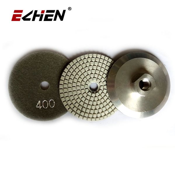 7pcs/set angle grinder diamond flexible wet polishing pad with 1 aluminum backer pad polishing granite marble
7pcs/set angle grinder diamond flexible wet polishing pad with 1 aluminum backer pad polishing granite marble