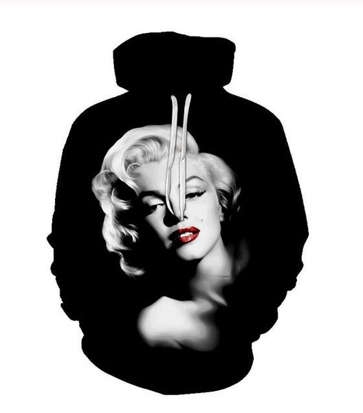 new fashion cool sweatshirt hoodies 3d print mens womens casual marilyn monroe style streetwear clothes xlm09, Black
new fashion cool sweatshirt hoodies 3d print mens womens casual marilyn monroe style streetwear clothes xlm09, Black