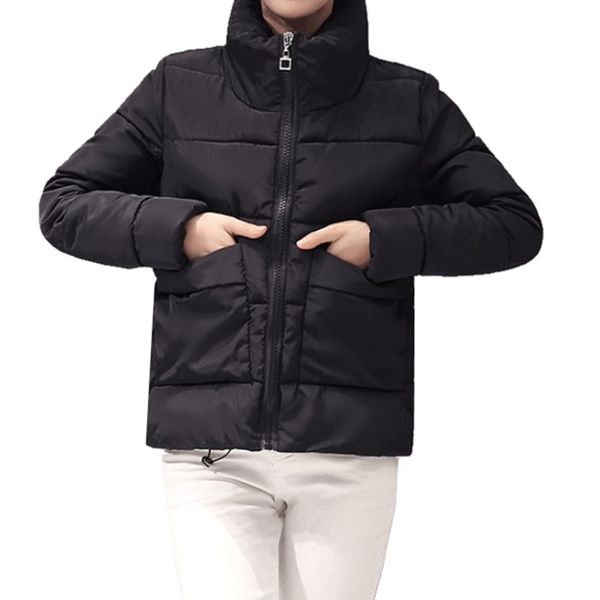 jujuge korean style winter women jacket coat fashion slim short down parka women thick warm stand collar big pocket winter coat, Black
jujuge korean style winter women jacket coat fashion slim short down parka women thick warm stand collar big pocket winter coat, Black