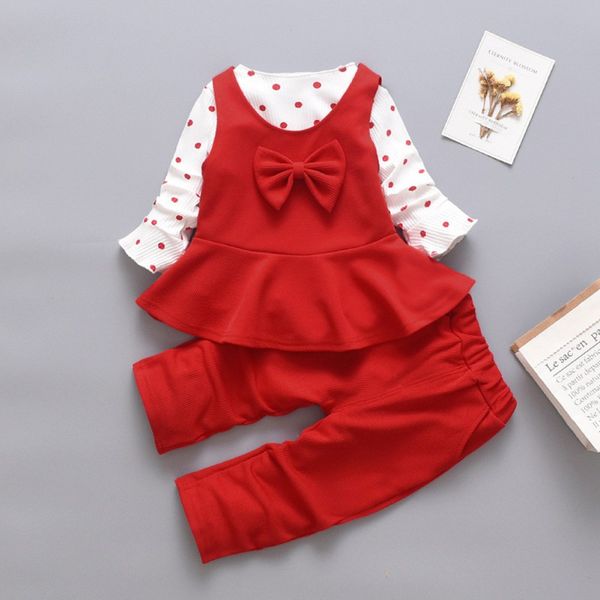 autumn baby girl long flare sleeve polka dot print t-shirt +bowknot vest+trousers casual outfits, White
autumn baby girl long flare sleeve polka dot print t-shirt +bowknot vest+trousers casual outfits, White