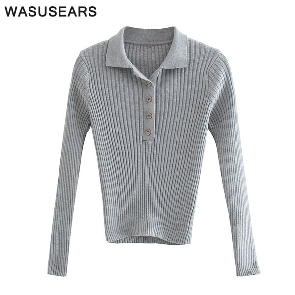 women sweaters 2020 turn down collar sweater long sleeve crop knitted sweater slim button up women casual, White;black
women sweaters 2020 turn down collar sweater long sleeve crop knitted sweater slim button up women casual, White;black