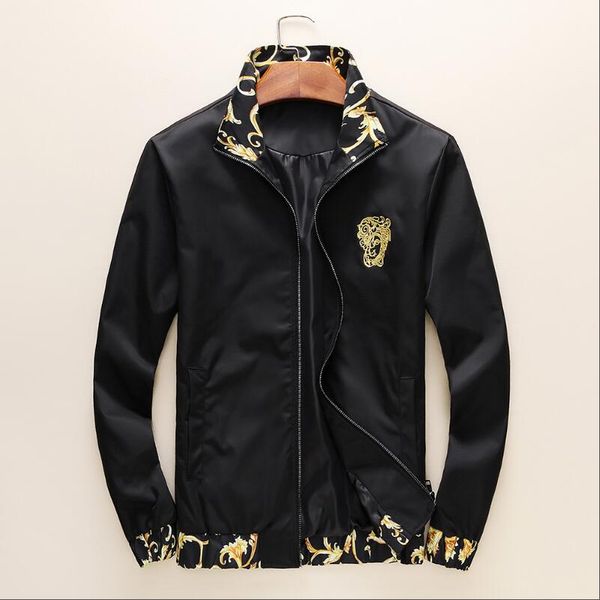 2020 new explosion new men zip jacket vεrsαce coats elastic brand cuffs luxury design lightweight embroidery 3d print jacket, Black;brown
2020 new explosion new men zip jacket vεrsαce coats elastic brand cuffs luxury design lightweight embroidery 3d print jacket, Black;brown