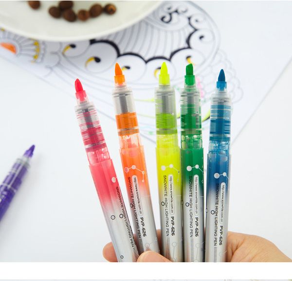 Direct-liquid Color Fluorescent markers PVP Multicolor Fluorescent Pen Students 'Office Notes highlighters for school
Direct-liquid Color Fluorescent markers PVP Multicolor Fluorescent Pen Students 'Office Notes highlighters for school