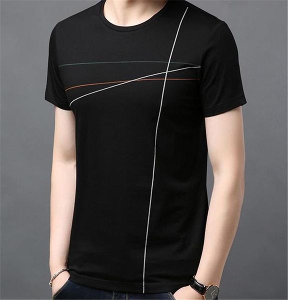 solid color mens designer tshirts fashion lines panelled summer short sleeve mens tees casual males clothing, White;black
solid color mens designer tshirts fashion lines panelled summer short sleeve mens tees casual males clothing, White;black