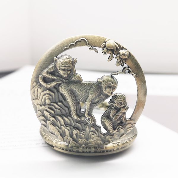 lovely monkey pendant bronze necklace pendant quartz pocket watch with fob chain mens womens child reloj de bolsillo, Slivery;golden
lovely monkey pendant bronze necklace pendant quartz pocket watch with fob chain mens womens child reloj de bolsillo, Slivery;golden