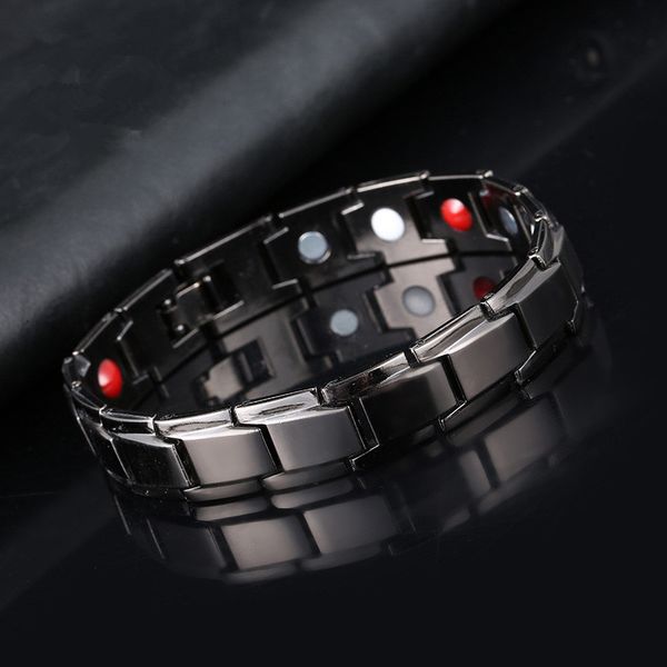magnet bracelet with european and american fashion titanium steel men's accessories lovers bracelet length adjustable, Golden;silver
magnet bracelet with european and american fashion titanium steel men's accessories lovers bracelet length adjustable, Golden;silver