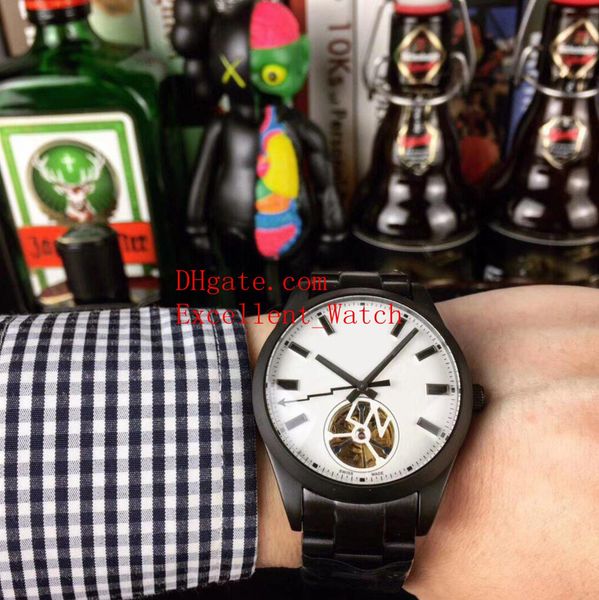 3 colour quality mens watches 40 mm 116400 black pvd case asia 2813 tourbillon automatic mechanical transparent mens watch watches chris, Slivery;brown 
3 colour quality mens watches 40 mm 116400 black pvd case asia 2813 tourbillon automatic mechanical transparent mens watch watches chris, Slivery;brown