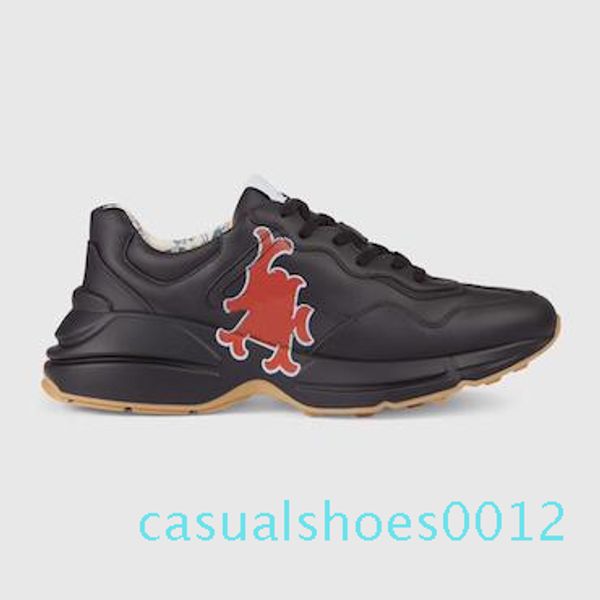 mens rhyton casual shoes dad sneaker paris fashion luxury designer women shoe platform sports strawberry wave mouth tiger web print c12, Black
mens rhyton casual shoes dad sneaker paris fashion luxury designer women shoe platform sports strawberry wave mouth tiger web print c12, Black