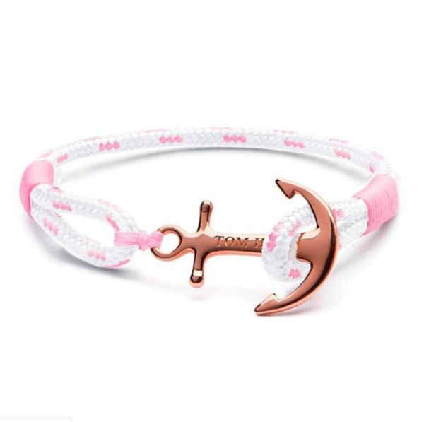 19 famous brand 4 size handmade coral pink rope chains bracelet stainless steel anchor charms tom hope bracelet with box and tag, Black
19 famous brand 4 size handmade coral pink rope chains bracelet stainless steel anchor charms tom hope bracelet with box and tag, Black