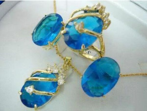 charming blue crystal pendant necklace ring earring set> gold plated wholesale crystal quartz stone, Black
charming blue crystal pendant necklace ring earring set> gold plated wholesale crystal quartz stone, Black