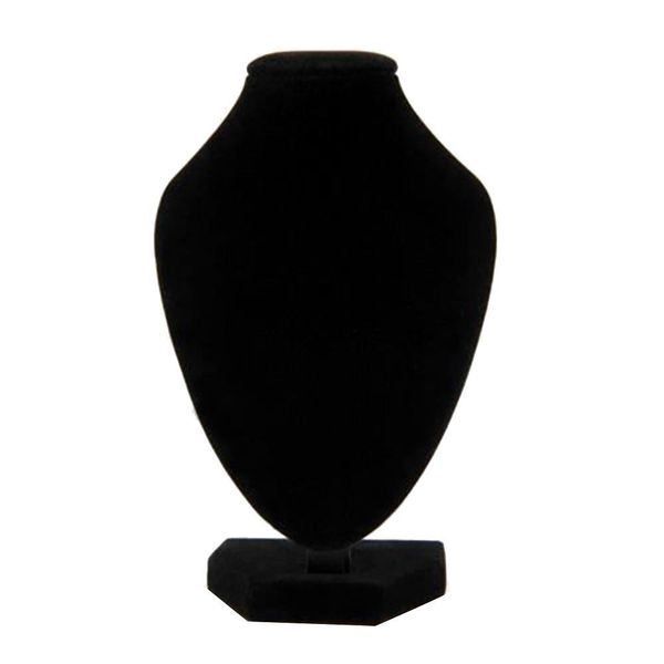 1x black jewelry necklace choker display stand bust neck velvet showcase, Black;white
1x black jewelry necklace choker display stand bust neck velvet showcase, Black;white