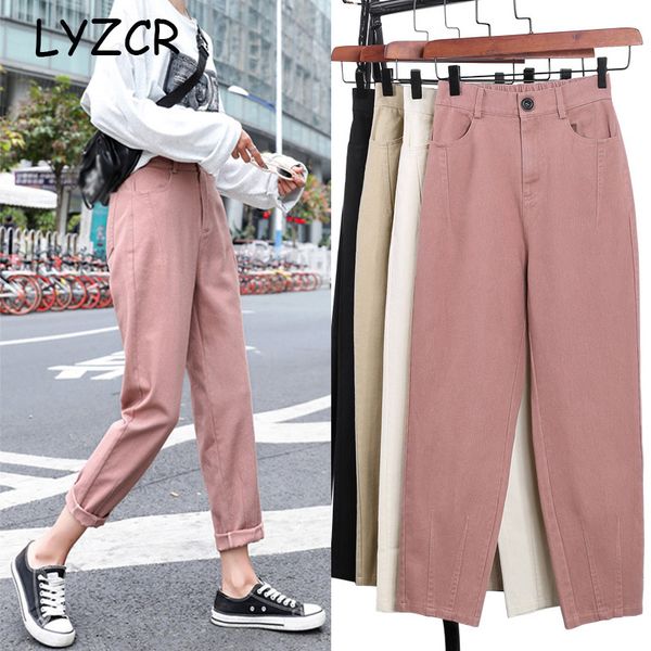 lyzcr loose cargo pants women summer 2020 jeans khaki women's harem pants denim trousers women casual harem female, Black;white
lyzcr loose cargo pants women summer 2020 jeans khaki women's harem pants denim trousers women casual harem female, Black;white