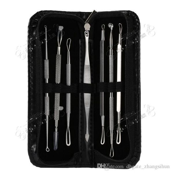 7pcs/set pro blackhead whitehead pimple acne blemish comedone extractor remover tool set kit with ing
7pcs/set pro blackhead whitehead pimple acne blemish comedone extractor remover tool set kit with ing