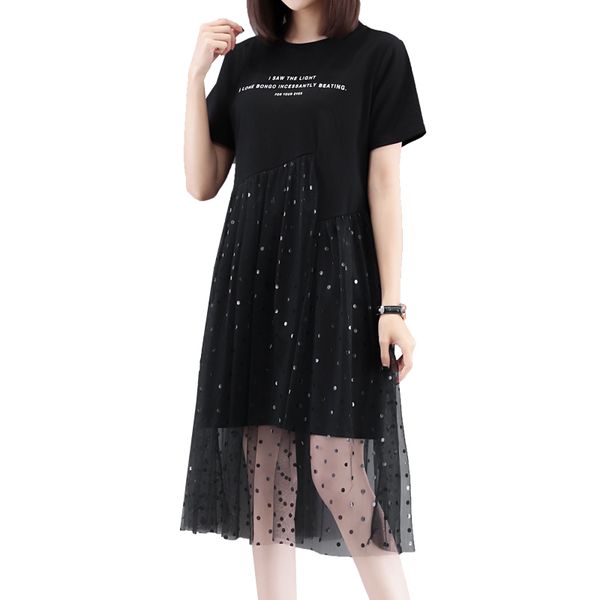 casual dresses arrival summer 2021 korean style women fashion patchwork mesh dot letter print plus size -3xl elegant dress 4231, Black;gray
casual dresses arrival summer 2021 korean style women fashion patchwork mesh dot letter print plus size -3xl elegant dress 4231, Black;gray
