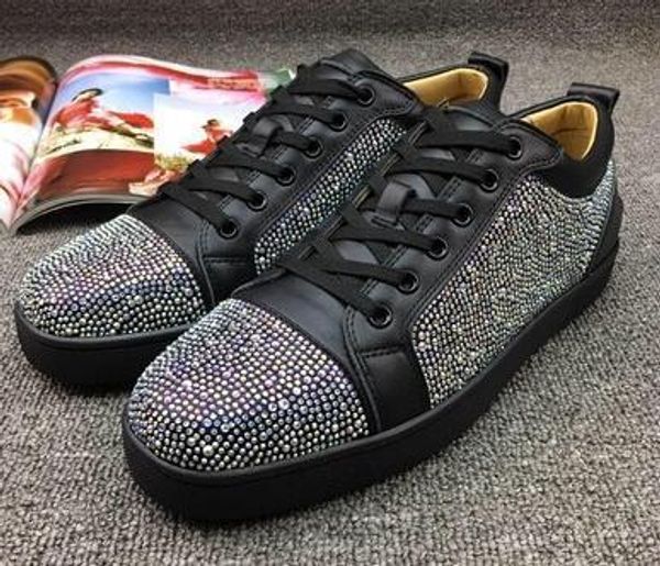 designer red bottom loafers for men women casual shoes genuine leather slip on platform sneakers wedding party flats men shoes plm85, Black
designer red bottom loafers for men women casual shoes genuine leather slip on platform sneakers wedding party flats men shoes plm85, Black