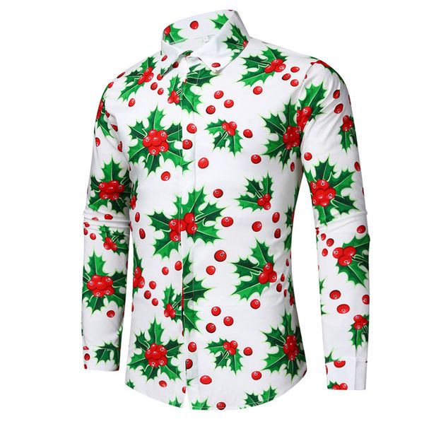 klv shirts men casual snowflakes santa candy printed christmas shirt blouse new year party shirts chemise homme, White;black
klv shirts men casual snowflakes santa candy printed christmas shirt blouse new year party shirts chemise homme, White;black