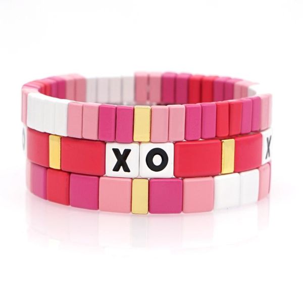 charm bracelets shinus bracelet for women tile beads woman rose pink xo letter jewelry stretch pulseras mujer 2021 customize factory, Golden;silver
charm bracelets shinus bracelet for women tile beads woman rose pink xo letter jewelry stretch pulseras mujer 2021 customize factory, Golden;silver