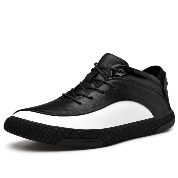 genuine leather shoes men brand footwear non-slip thick sole fashion men's casual sneakers chaussure homme ete 2019, Black
genuine leather shoes men brand footwear non-slip thick sole fashion men's casual sneakers chaussure homme ete 2019, Black