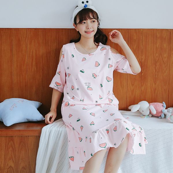 2020 summer loose plus size mid-length fat mm short-sleeved cotton women's nightgown leisure womens lingerie night dress, Black;red
2020 summer loose plus size mid-length fat mm short-sleeved cotton women's nightgown leisure womens lingerie night dress, Black;red