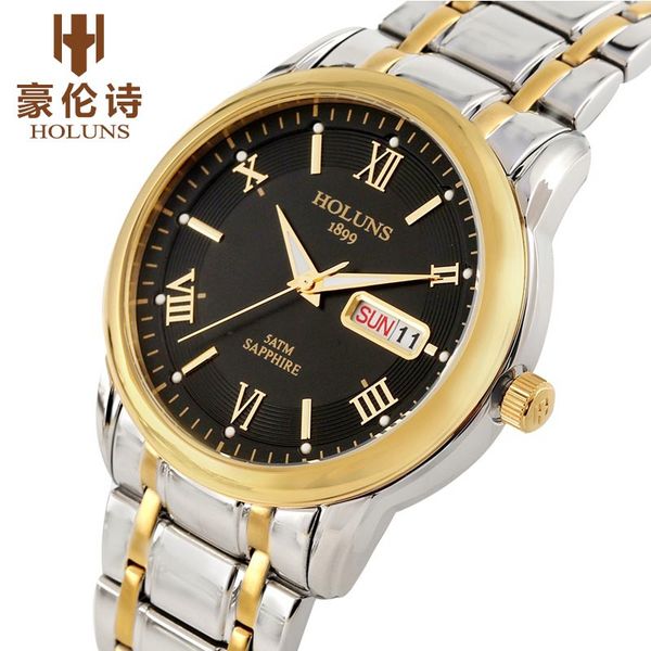 holuns watch men's full stainless steel clock male sport business japanese quartz watches wristwatch relogio, Slivery;brown
holuns watch men's full stainless steel clock male sport business japanese quartz watches wristwatch relogio, Slivery;brown