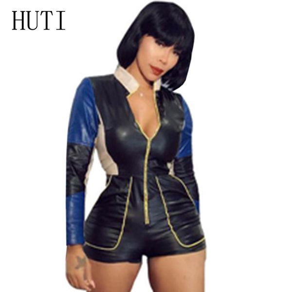 huti pu leather playsuit women long sleeve zipper front stand neck jumpsuit shorts one piece party bodycon bodysuit romper, Black;white
huti pu leather playsuit women long sleeve zipper front stand neck jumpsuit shorts one piece party bodycon bodysuit romper, Black;white