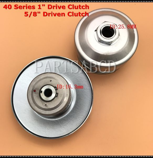 go kart buggy 40 series 1" drive clutch and 5/8" driven clutch mini go kart atv quad bike parts
go kart buggy 40 series 1" drive clutch and 5/8" driven clutch mini go kart atv quad bike parts