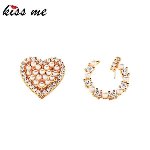 kissme 2020 new asymmetric stud earrings for women delicate zircon acrylic pearl heart brass earrings fashion jewelry wholesale, Golden;silver
kissme 2020 new asymmetric stud earrings for women delicate zircon acrylic pearl heart brass earrings fashion jewelry wholesale, Golden;silver