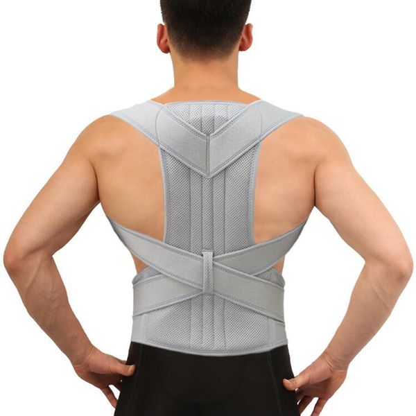 back support faja corrector de postura sports safety back lumber brace men women shoulder posture corrector, Black;blue
back support faja corrector de postura sports safety back lumber brace men women shoulder posture corrector, Black;blue