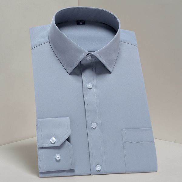 men's classic long sleeve solid basic dress shirts comfortable soft formal business social standard-fit easy-care shirt, White;black
men's classic long sleeve solid basic dress shirts comfortable soft formal business social standard-fit easy-care shirt, White;black