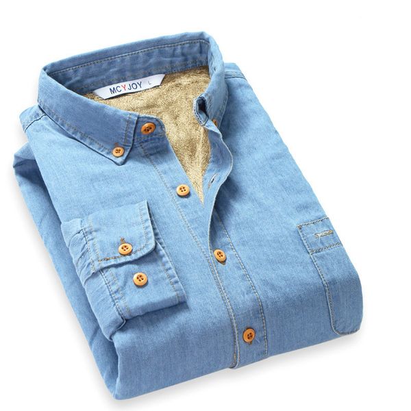 men cotton denim velvet warm winter long sleeve shirt slim fit man with thick fleece denim shirts men bottoming shirt, White;black
men cotton denim velvet warm winter long sleeve shirt slim fit man with thick fleece denim shirts men bottoming shirt, White;black