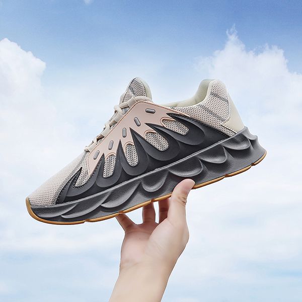 men's summer vulcanized shoes breathable sneakers white casual shoes lace up fashion ins flat heel mesh fabric, Black
men's summer vulcanized shoes breathable sneakers white casual shoes lace up fashion ins flat heel mesh fabric, Black