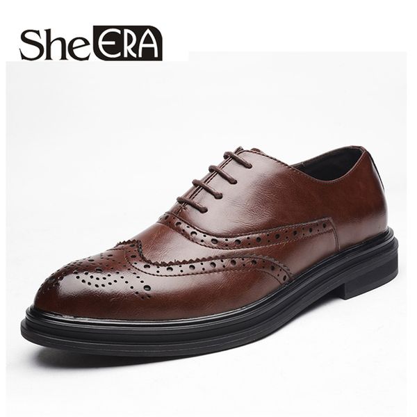 design luxury italian men brogue dress shoes formal business oxfords shoes for men party british brand leather flatsdropship, Black
design luxury italian men brogue dress shoes formal business oxfords shoes for men party british brand leather flatsdropship, Black