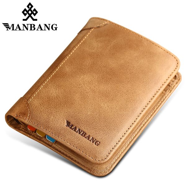 manbang genuine leather men wallets short male purse men wallet portable vintage card holder casual purse for male, Red;black
manbang genuine leather men wallets short male purse men wallet portable vintage card holder casual purse for male, Red;black