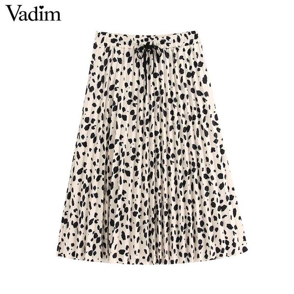 skirts vadim women elegant print pleated skirt drawstring tie elastic waist office wear female casual stylish chic midi ba910, Black
skirts vadim women elegant print pleated skirt drawstring tie elastic waist office wear female casual stylish chic midi ba910, Black
