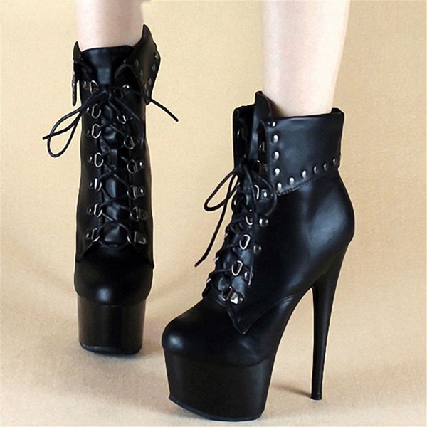 new women 15cm thin high-heels platform shoes night club party pole dancing shoes ankle boots dance shoes, Black
new women 15cm thin high-heels platform shoes night club party pole dancing shoes ankle boots dance shoes, Black