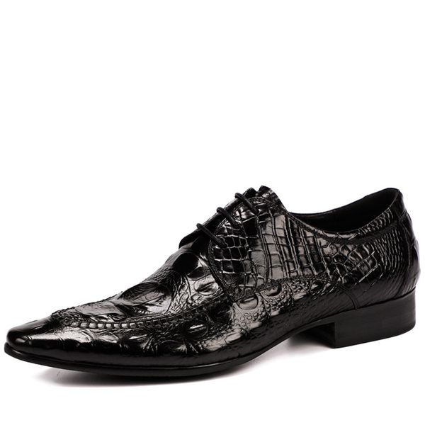 2019 luxury formal mens lace up designer shoes genuine leather black wine red pointed toe crocodile pattern office oxford shoes
2019 luxury formal mens lace up designer shoes genuine leather black wine red pointed toe crocodile pattern office oxford shoes